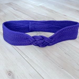 Vintage purple knotted belt